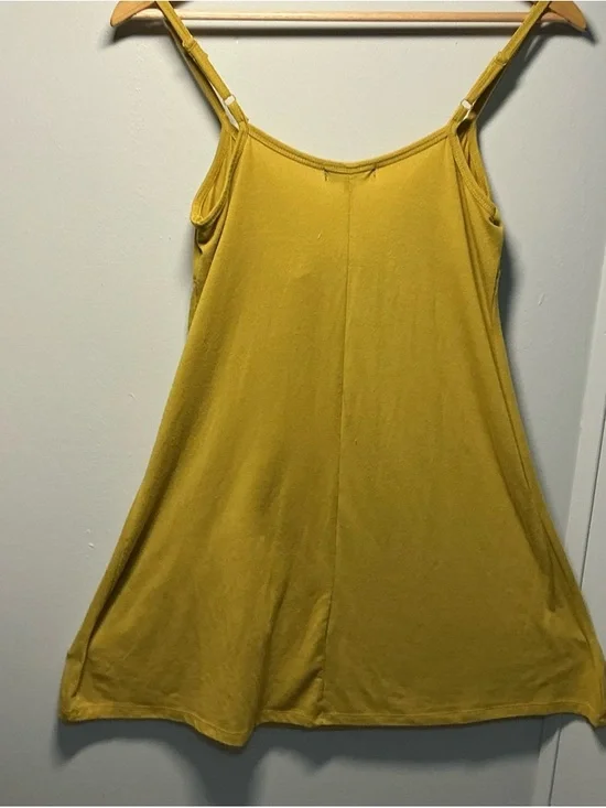 Tie-Front Mini Dress in Mustard yellow medium - Picture 3 of 9